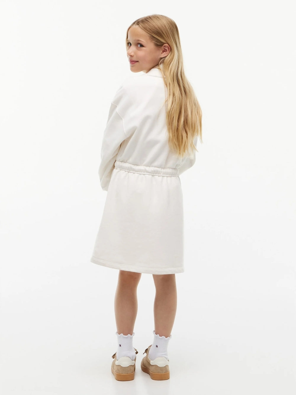 Half Sleeves Knee Length A-Line Dress