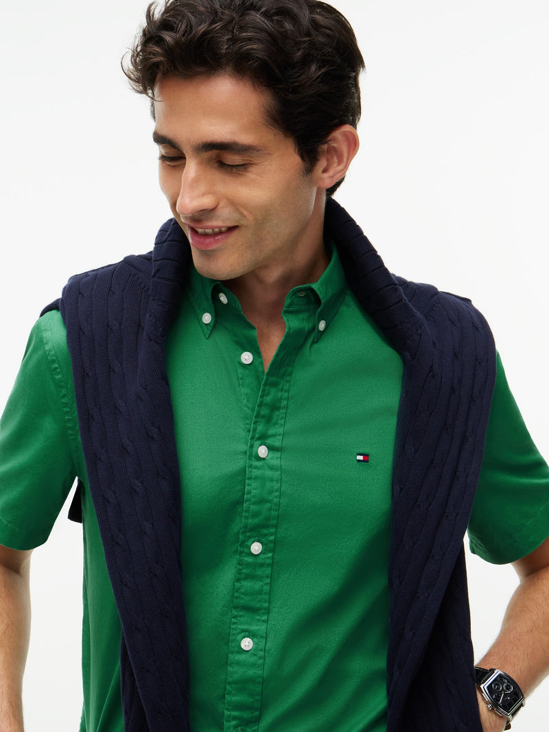 Regular Fit Solid Poplin Shirt
