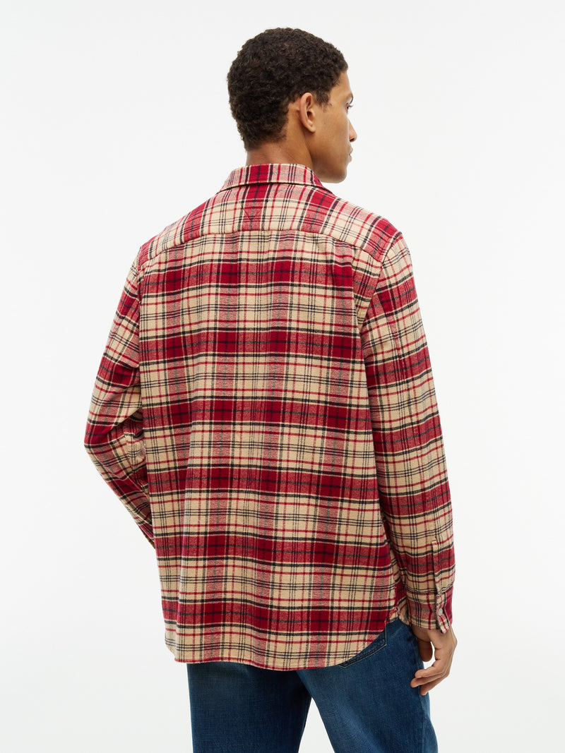 Relaxed Fit Shacket Flannel Shirt