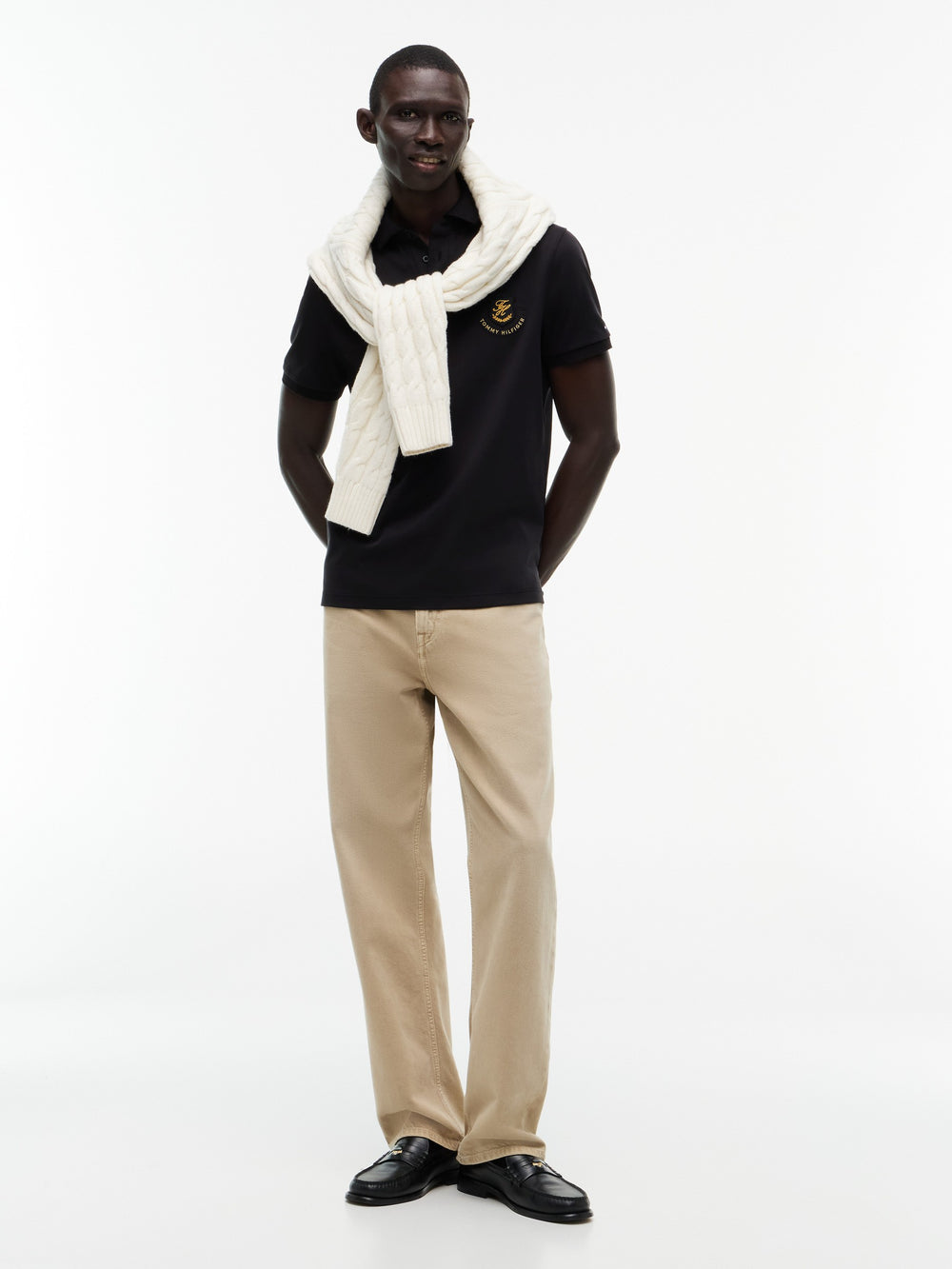 Regular Fit Interlock Badge Polo