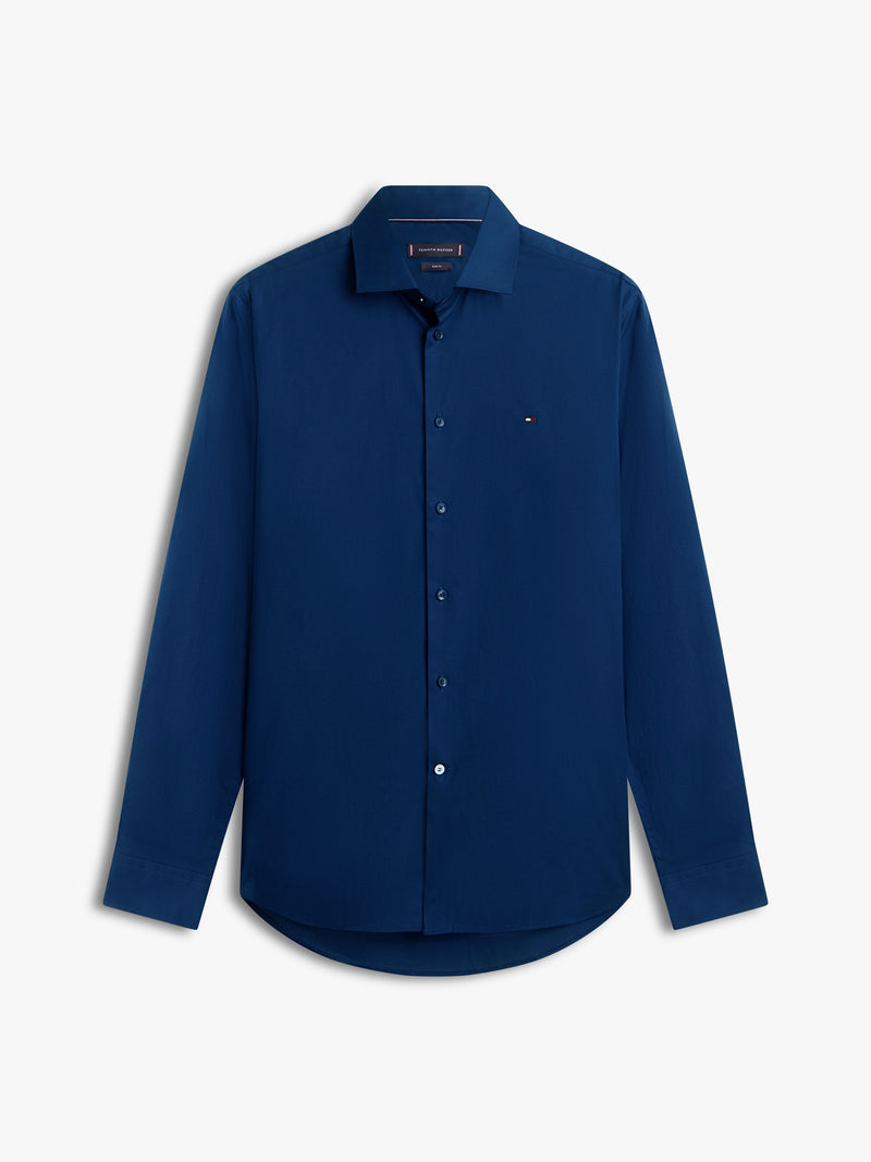 Slim Fit Solid Poplin Shirt