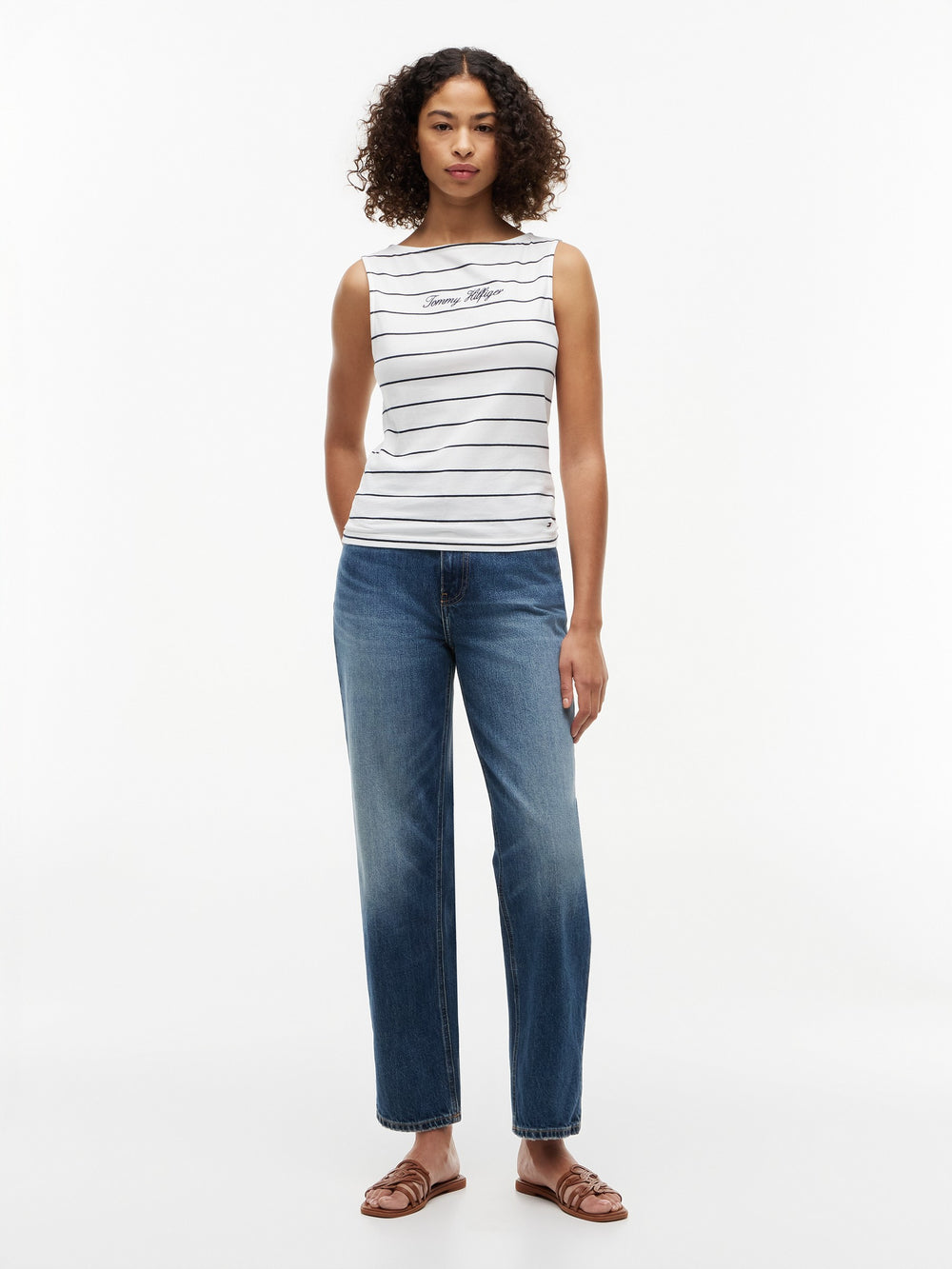 Stripe Slim Fit Full Sleeve Cotton Jersey T-Shirt