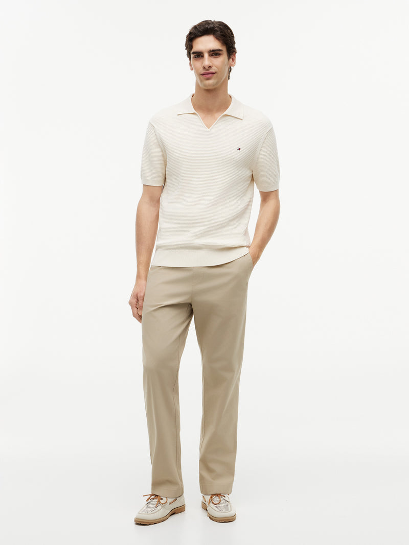 Regular Fit Flat Knit Polo
