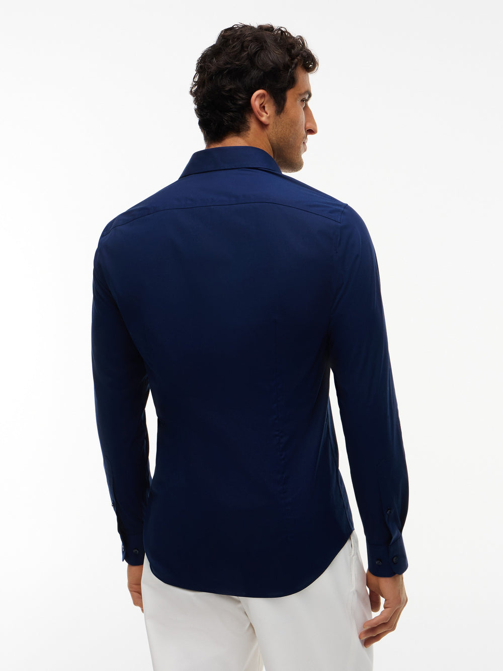 Slim Fit Solid Poplin Shirt