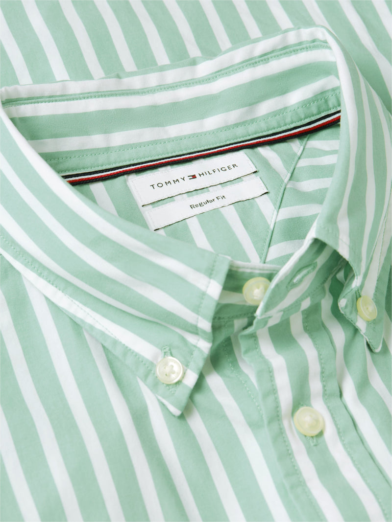 Regular Fit Stripe Poplin Shirt