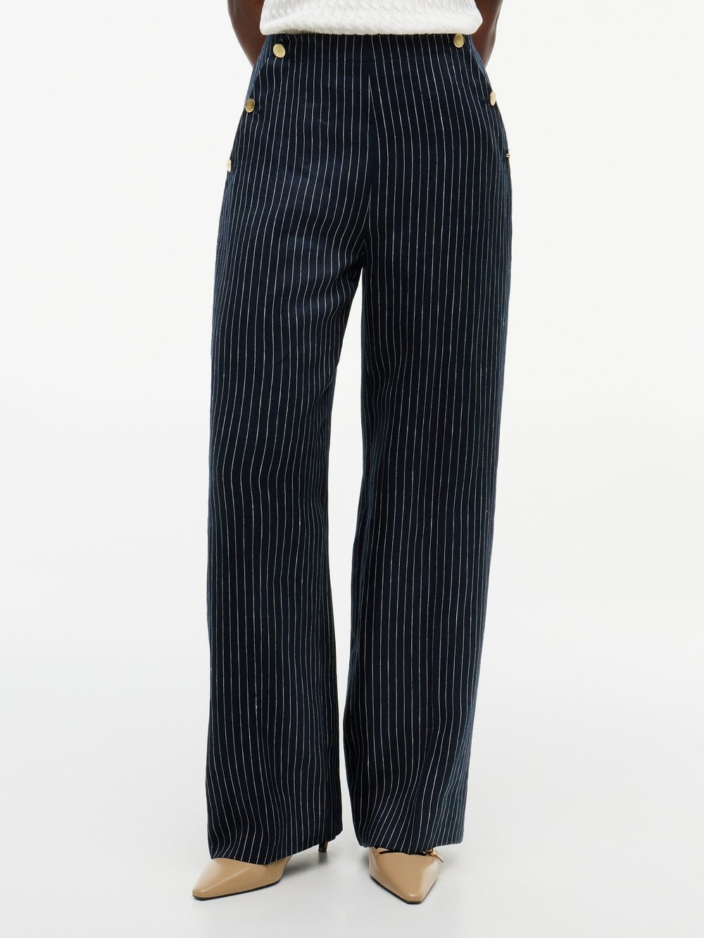 Solid Straight Fit Trouser