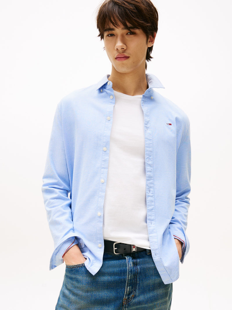 Slim Fit Solid Oxford Shirt