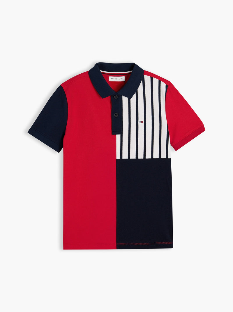 Kids Color Block Polo