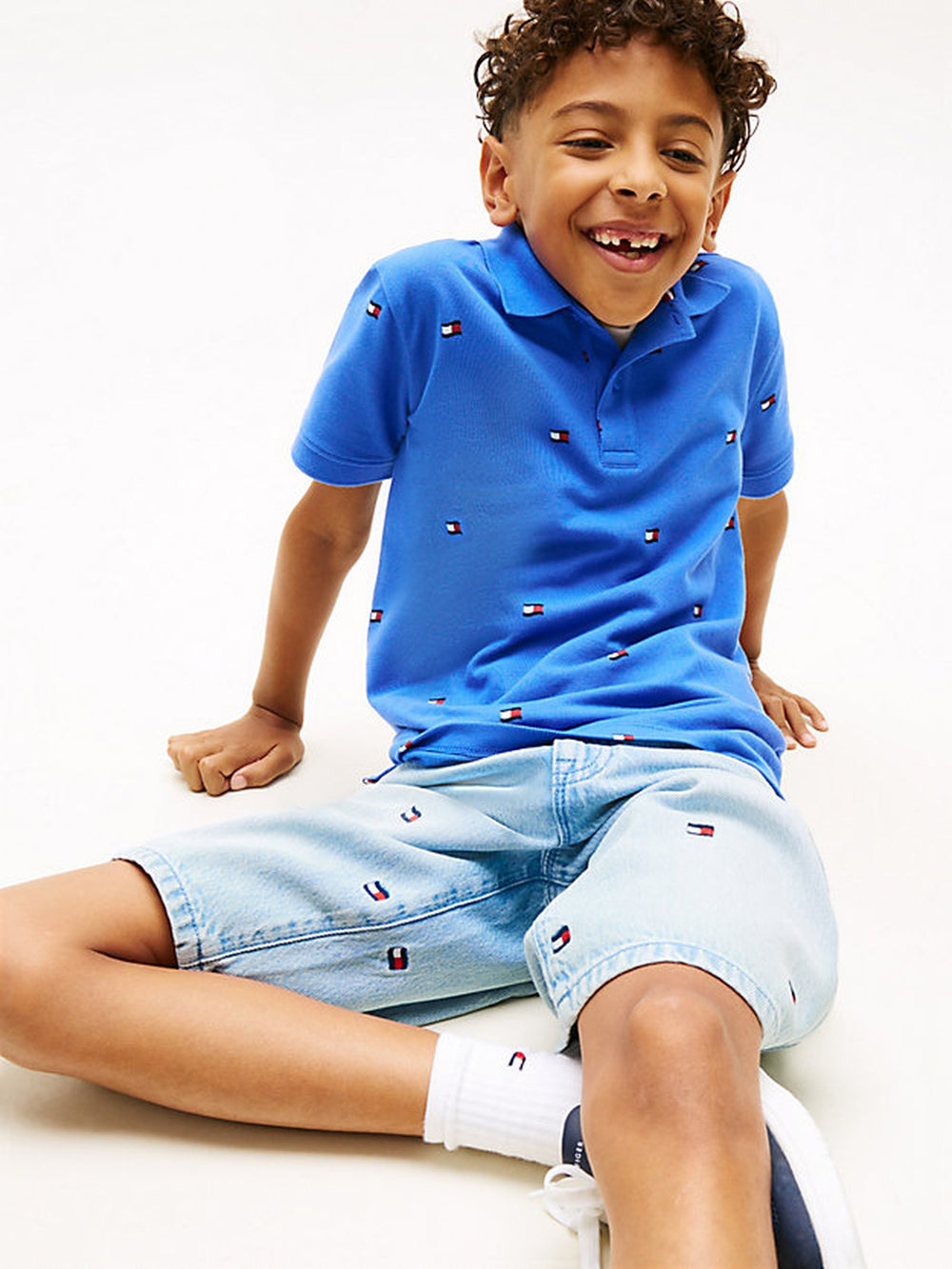 Kids Solid Cotton Stretch Polo