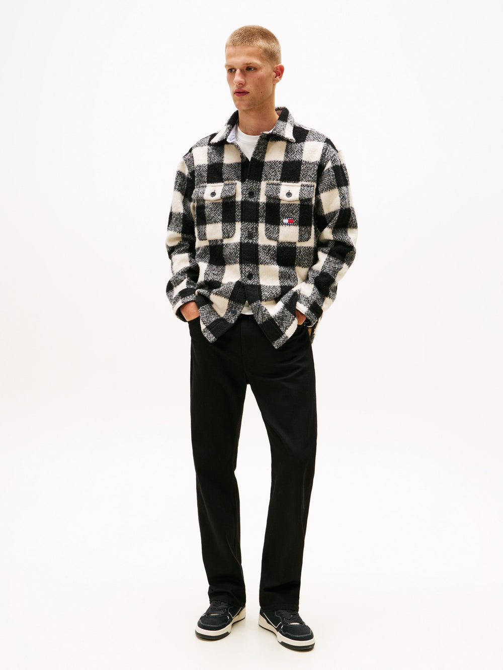 Men Otis Regular Straight Clean Black Jeans