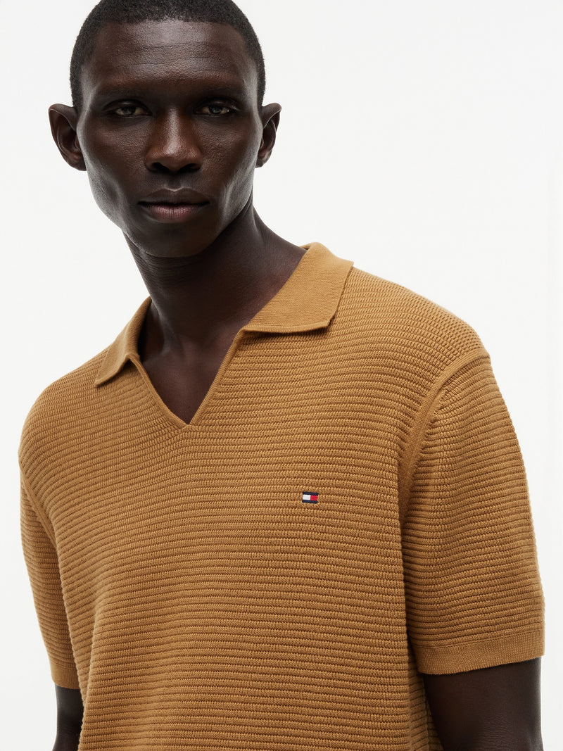 Regular Fit Flat Knit Polo