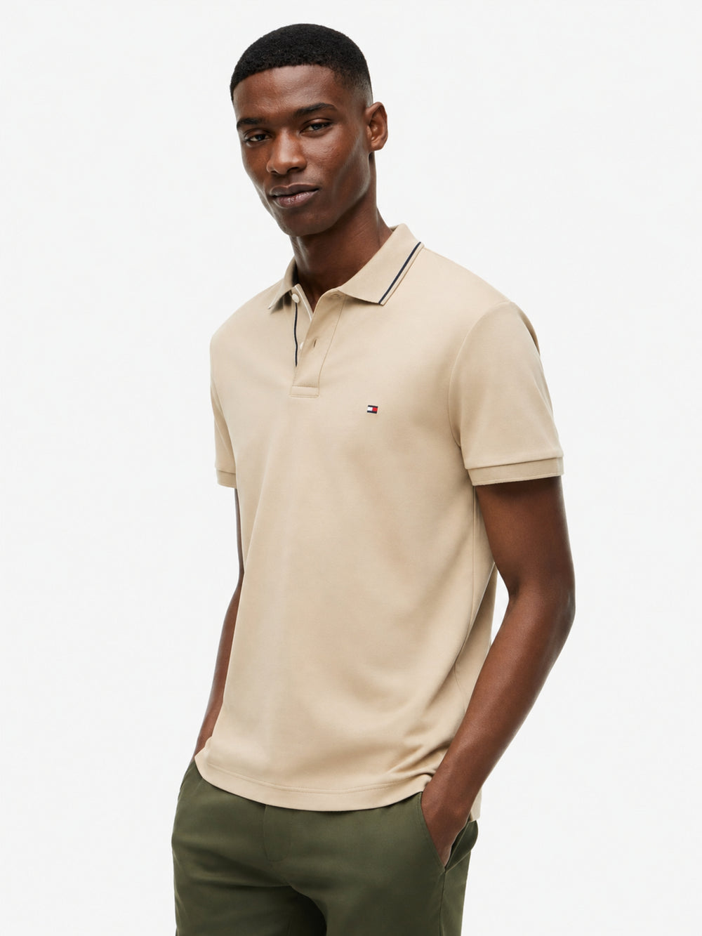 Slim Fit Interlock Polo