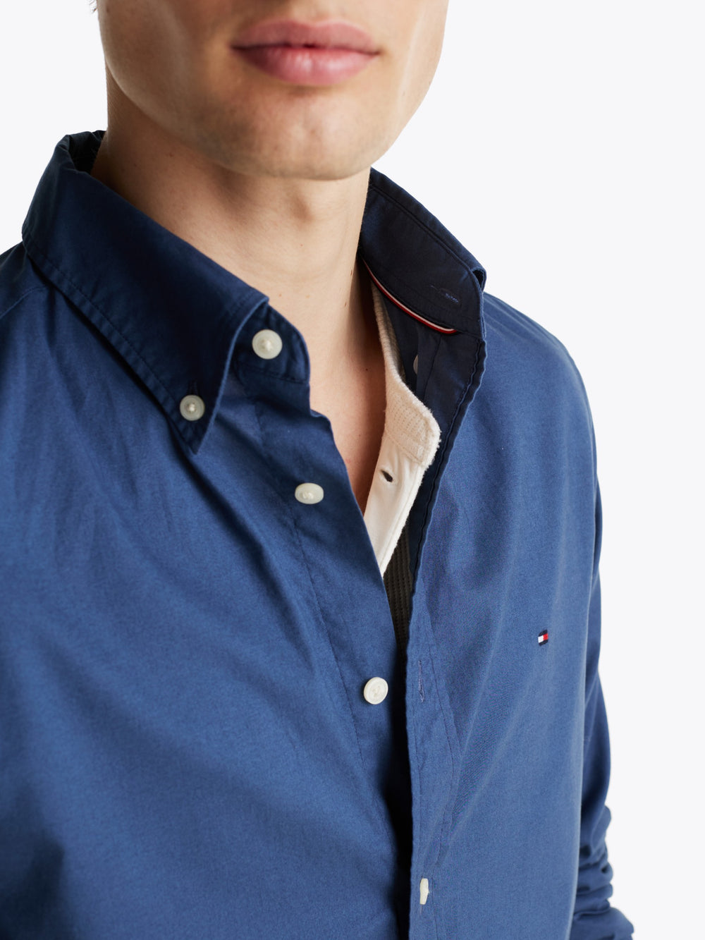 Regular Fit Solid Poplin Shirt