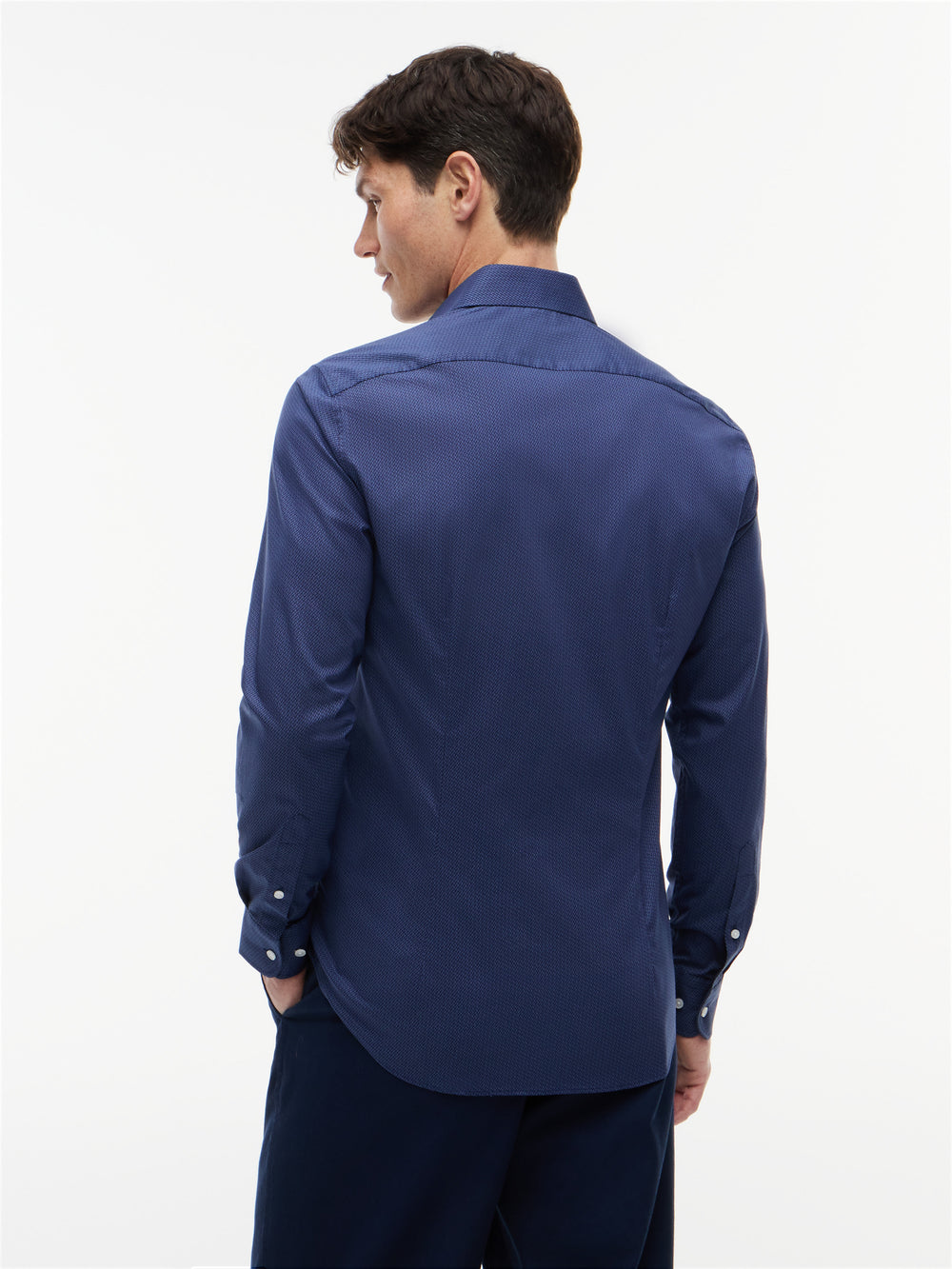Slim Fit Print Poplin Shirt