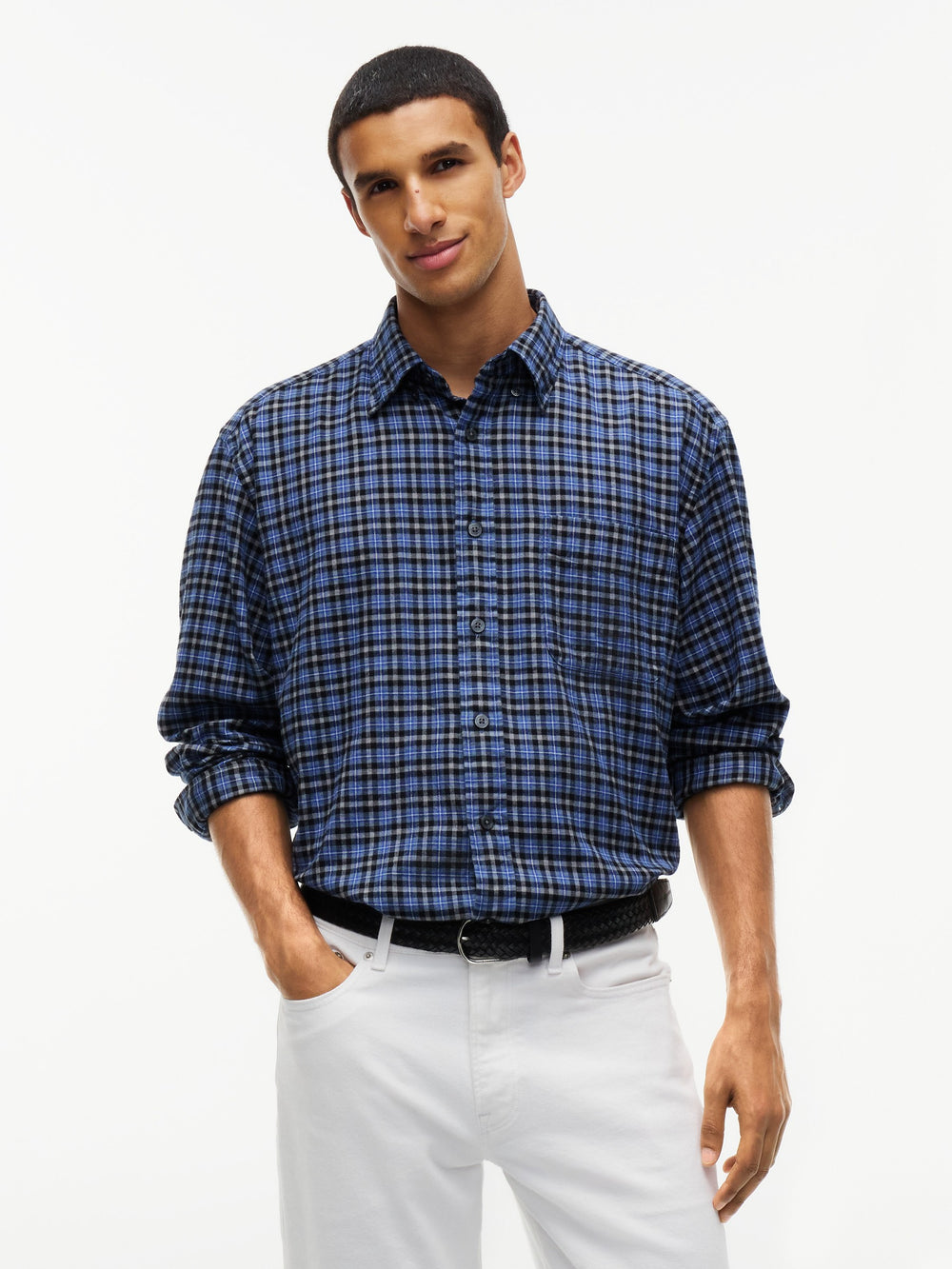 Relaxed Fit Check Flannel Shirt