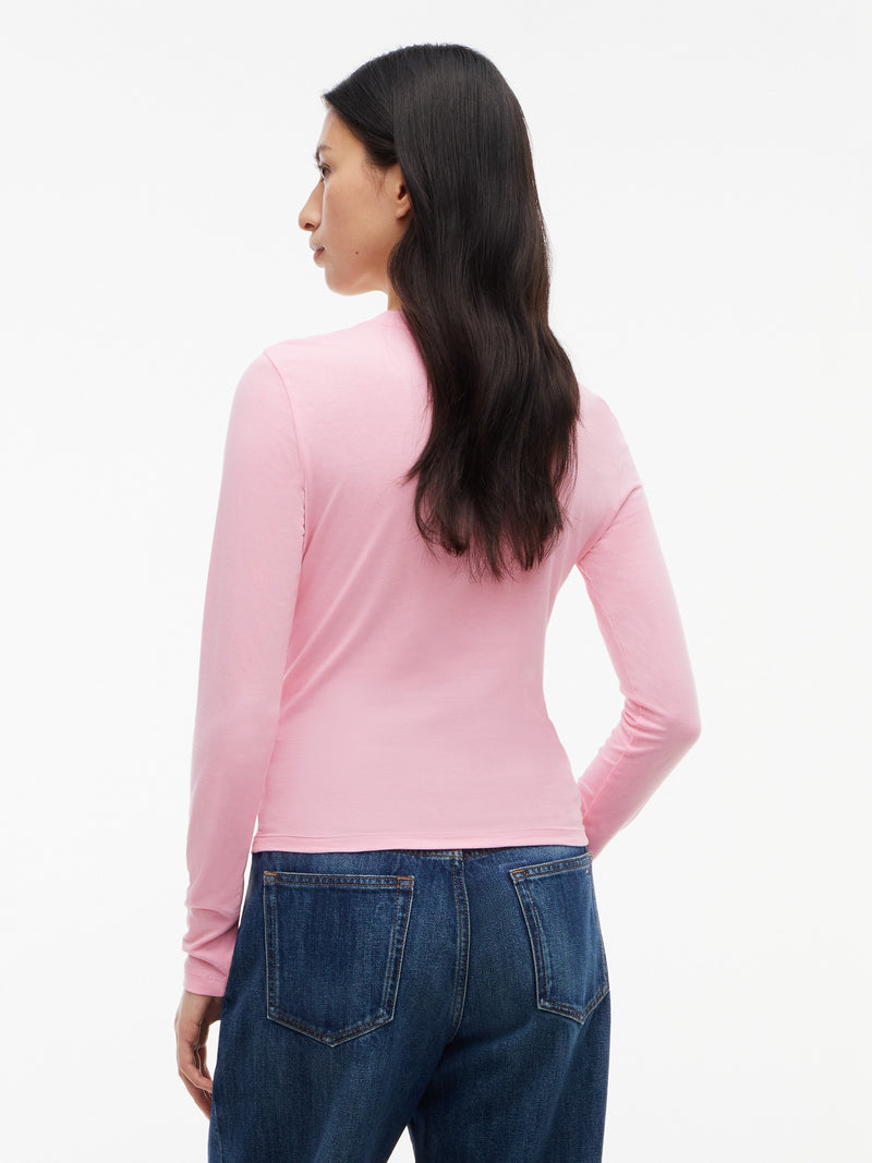 Solid Slim Fit Full Sleeve Cotton Jersey T-Shirt