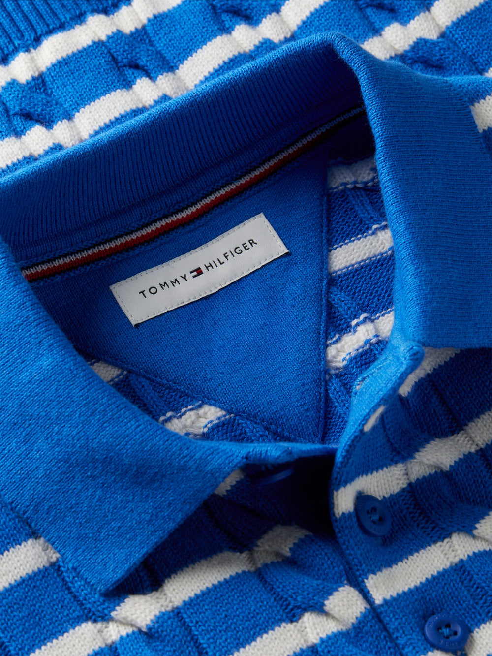 Kids Cable Knit Sweater Polo
