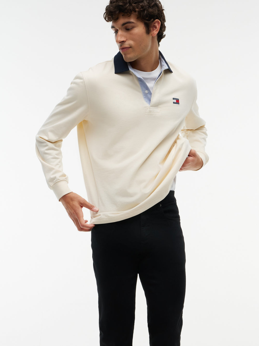 Men Scanton Slim Clean Black Jeans