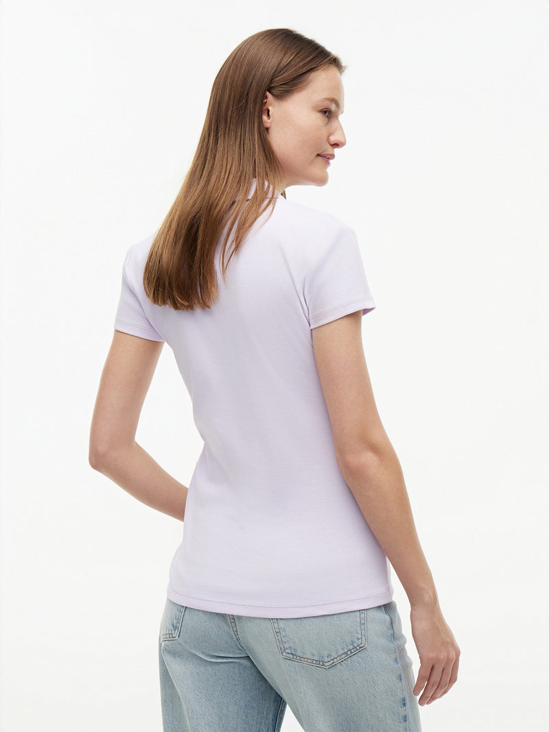 Solid Slim Fit Half Sleeve Ribbed Polo