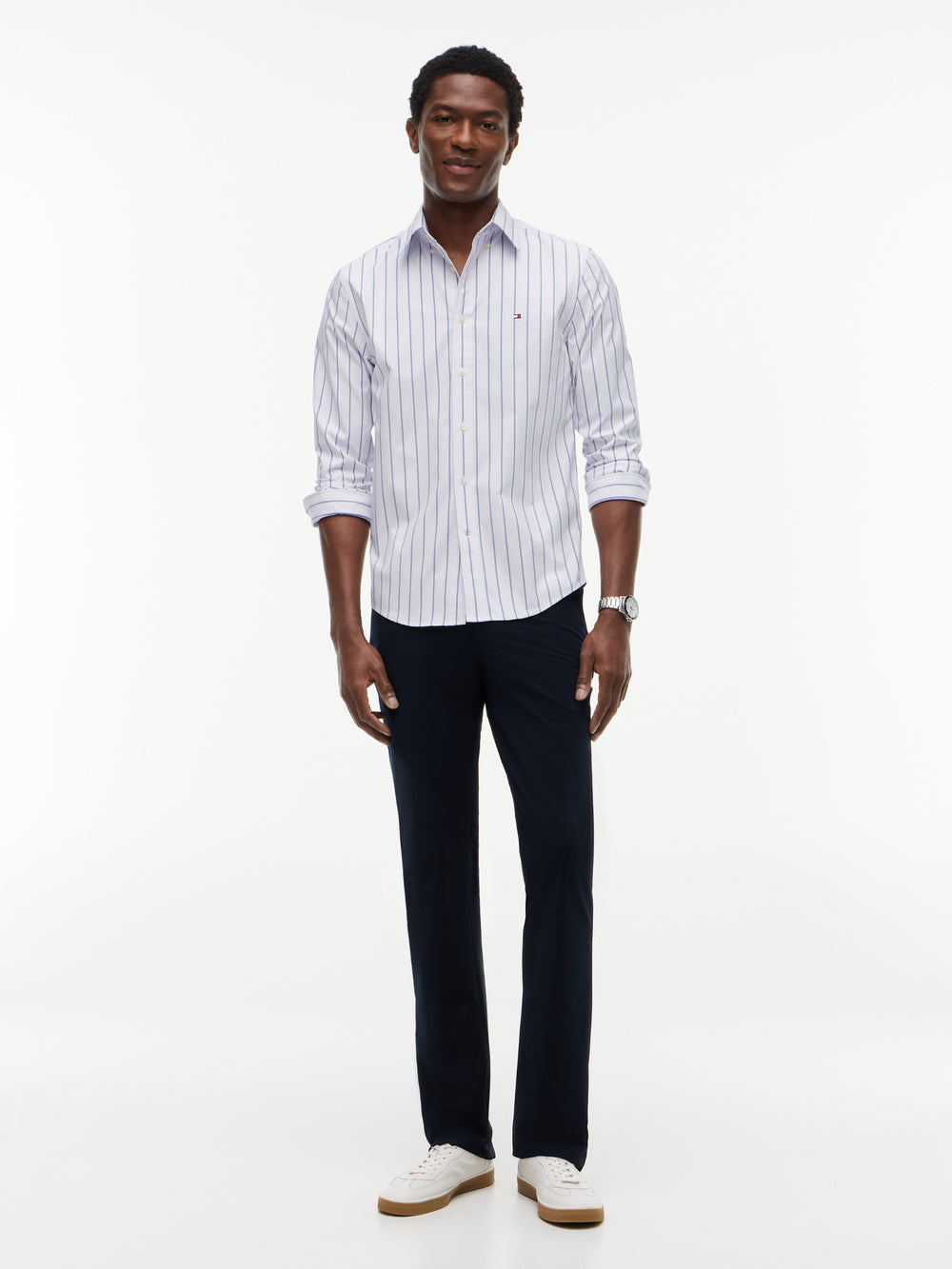 Regular Fit Stripe Performance Shirt
