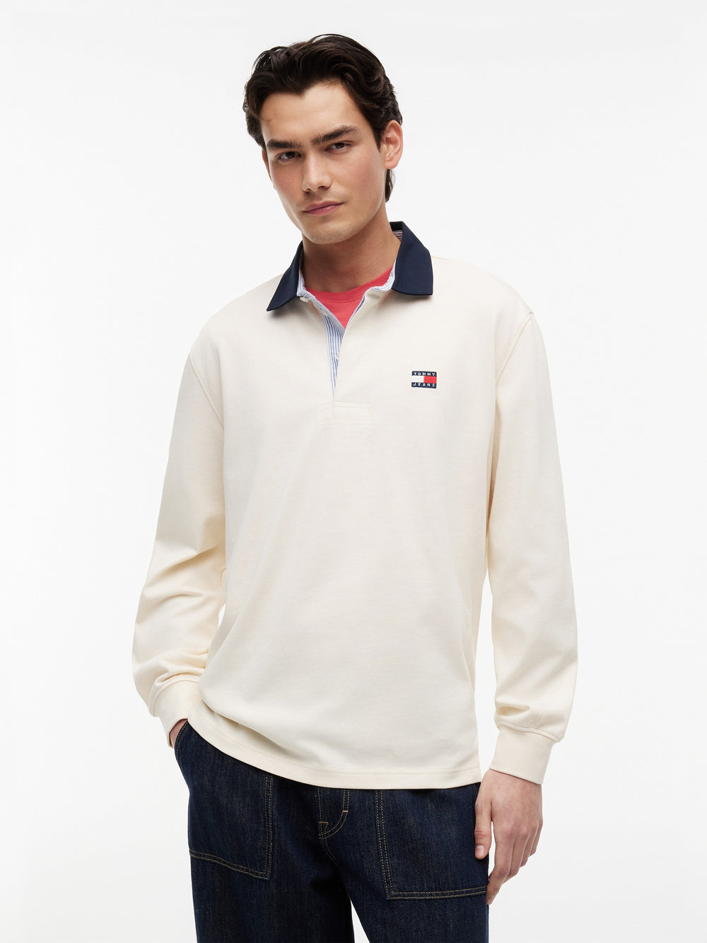 Relaxed Fit Rugby Polo