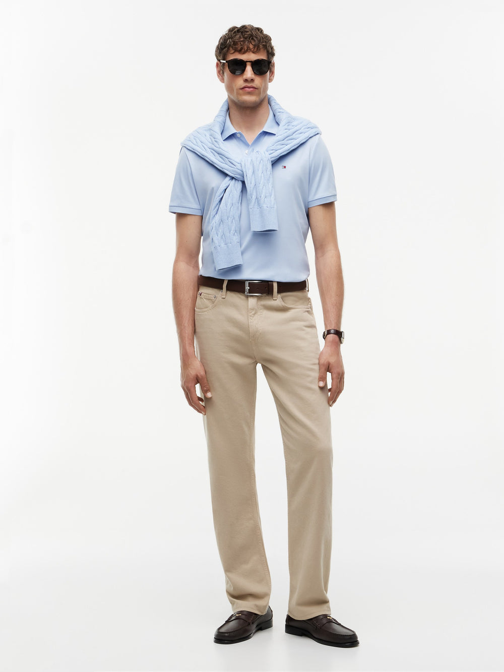 Regular Fit Solid Liquid Cotton Polo