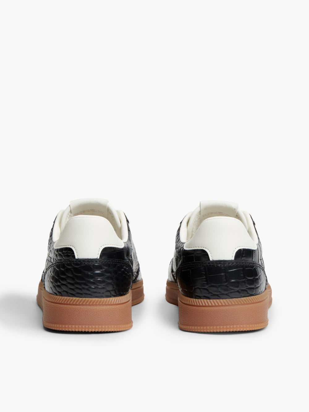 Women Croco Embossed Low Profile Sneaker