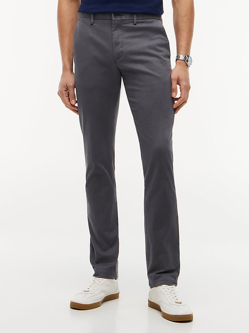 Men Slim Tapered Fit 1985 Cotton Trouser
