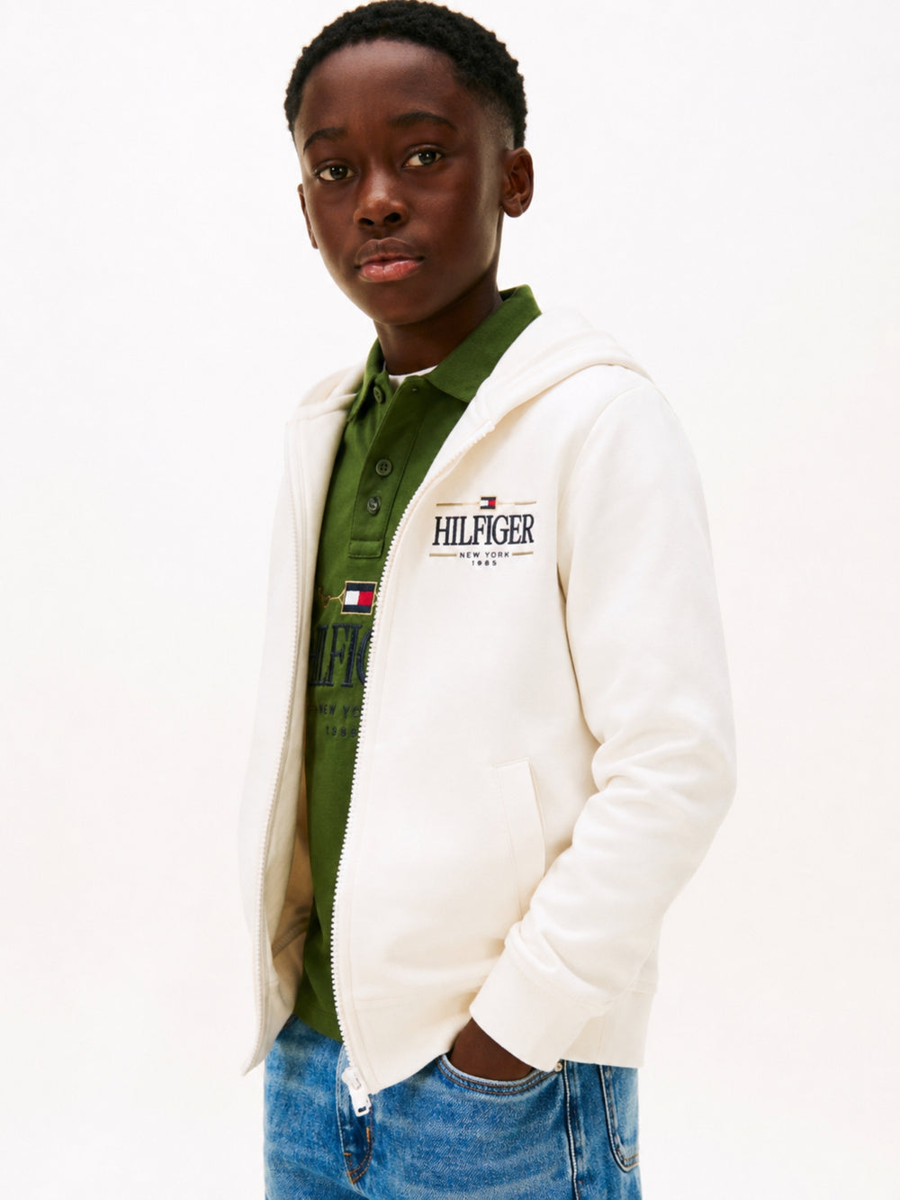 Kids Interlock Zip Hoodie