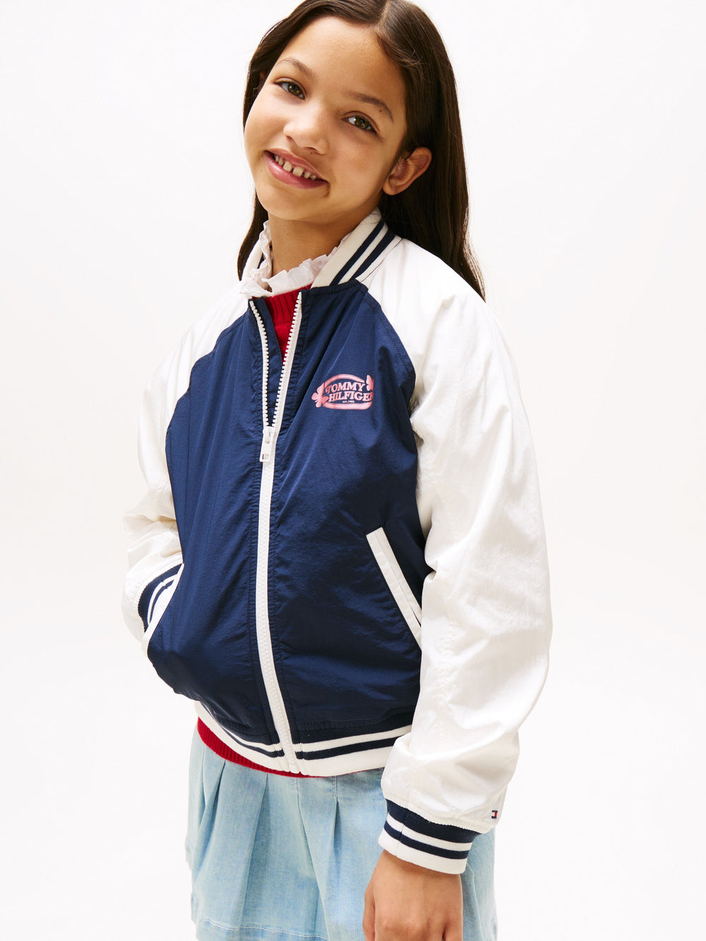 Kids Colorblock Bomber Jacket