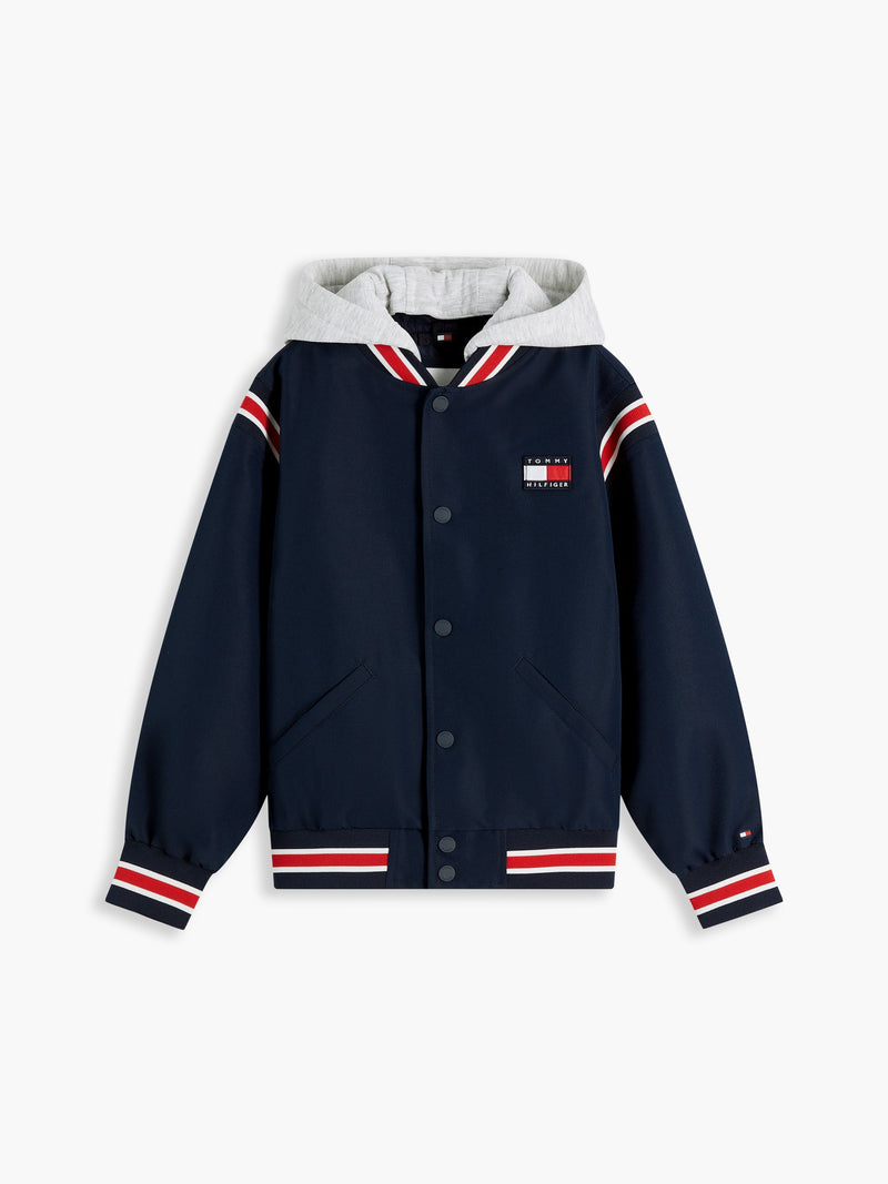 Kids Hooded Bomber Jacket