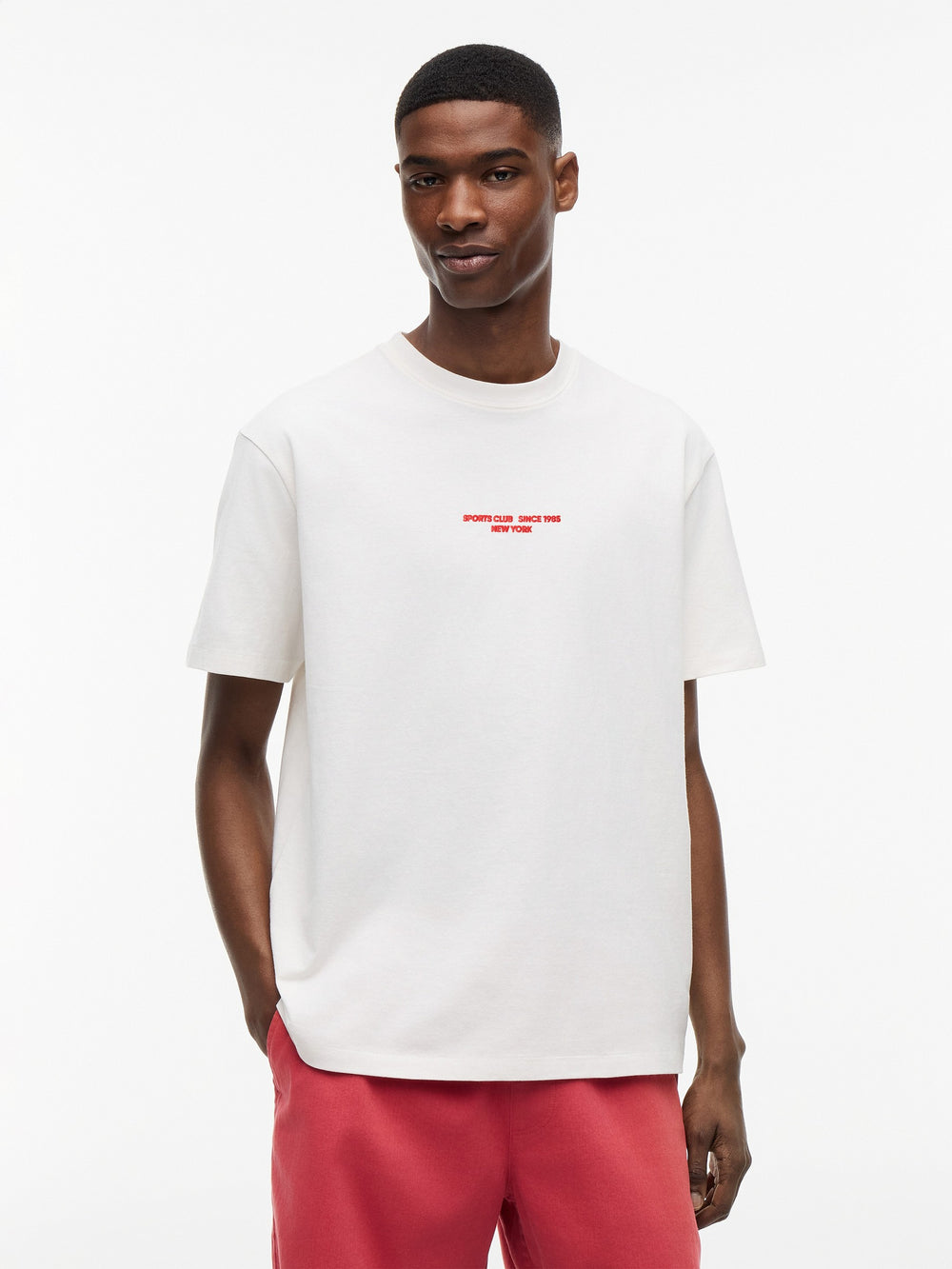 Relaxed Fit Sailboat Back Graphic T-Shirt