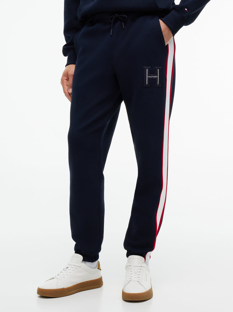 Regular Fit Solid Badge Track Pant