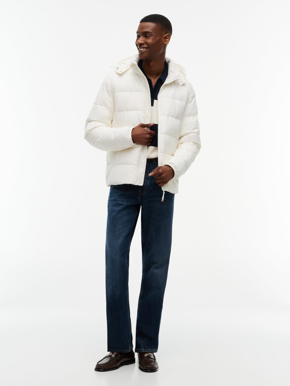 Regular Fit Quilted or Padded Jacket
