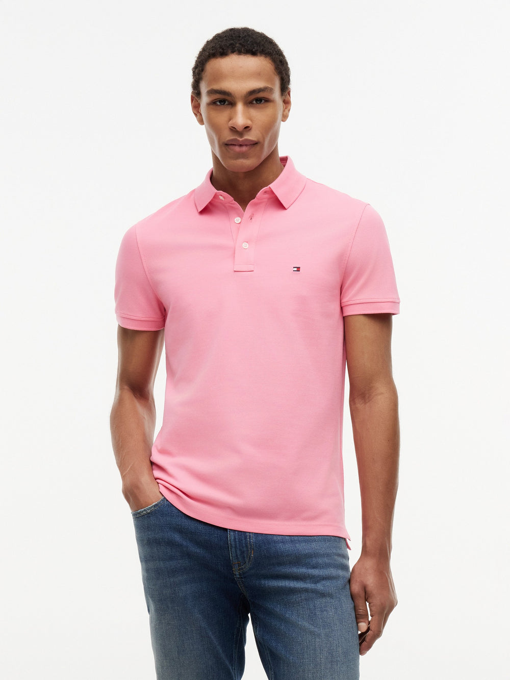 Slim Fit Solid Pique Polo