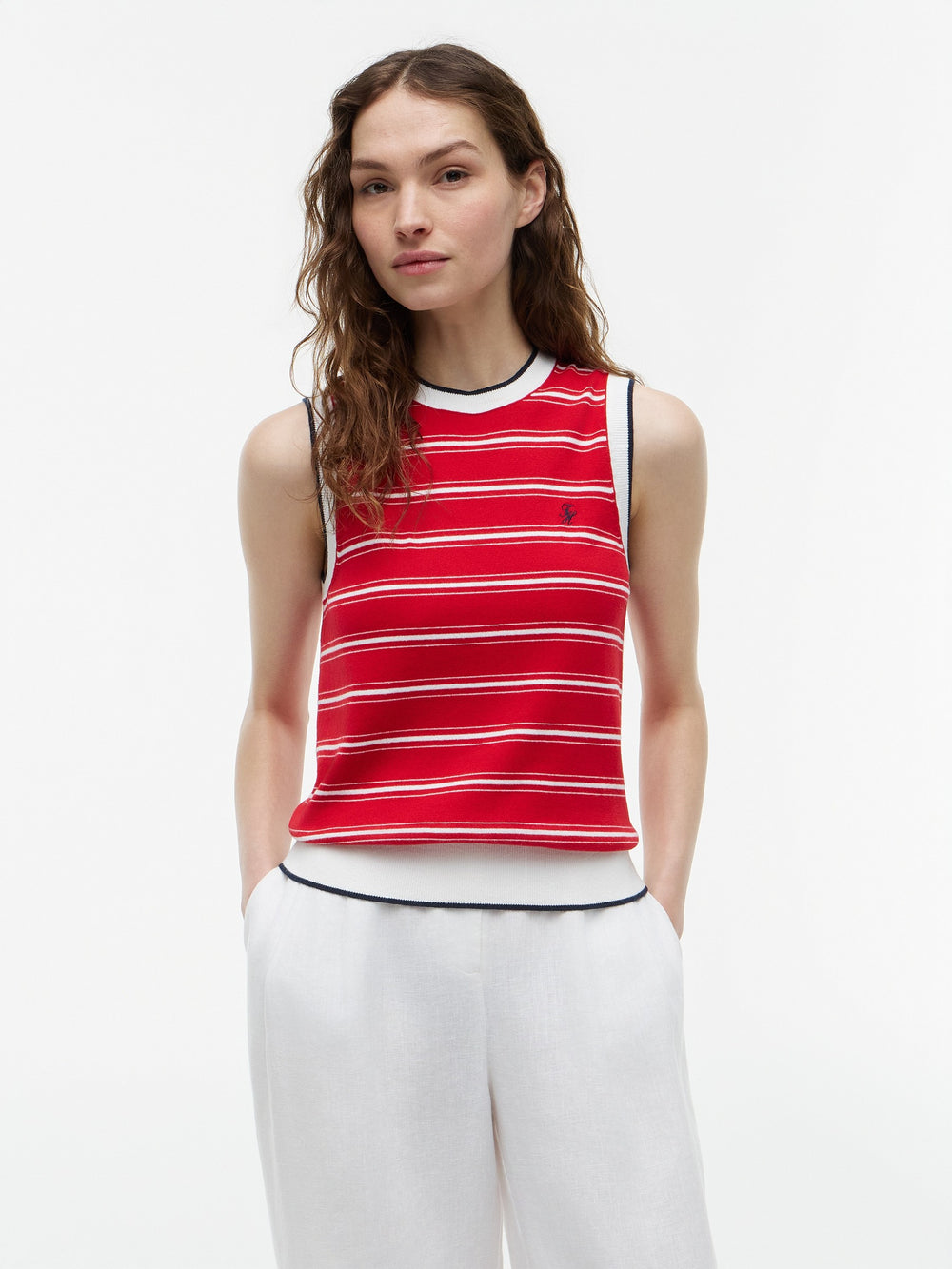 Stripe Regular Fit Full Sleeve Ribbed T-Shirt