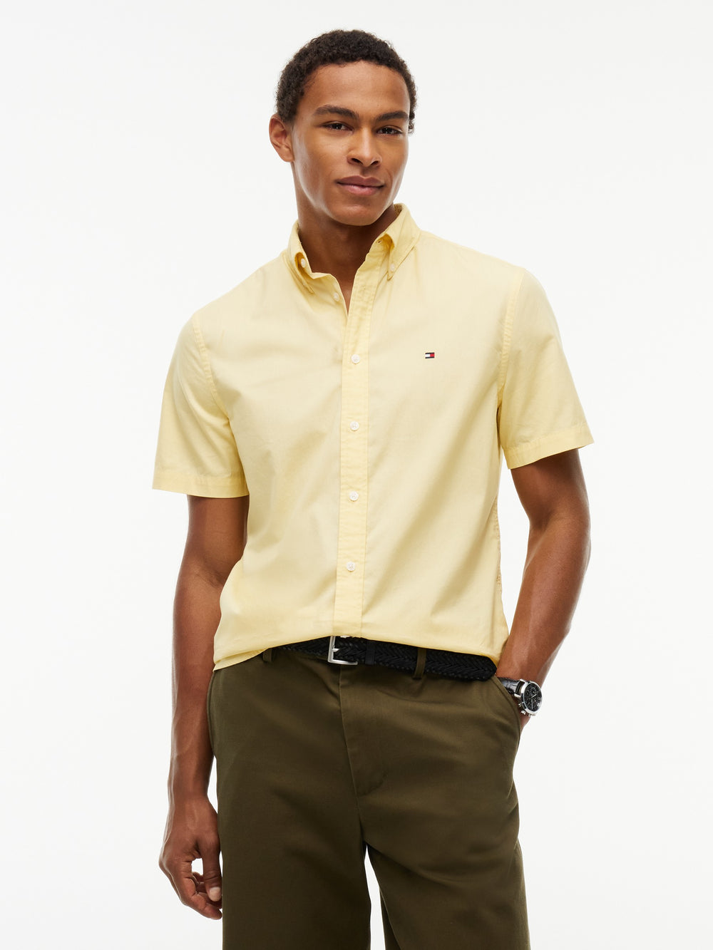 Regular Fit Solid Poplin Shirt