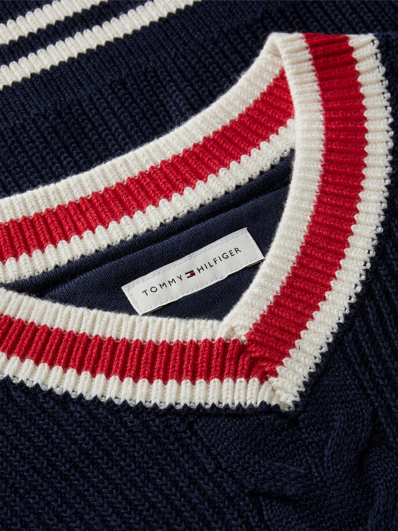 Kids Cable Knit Vest