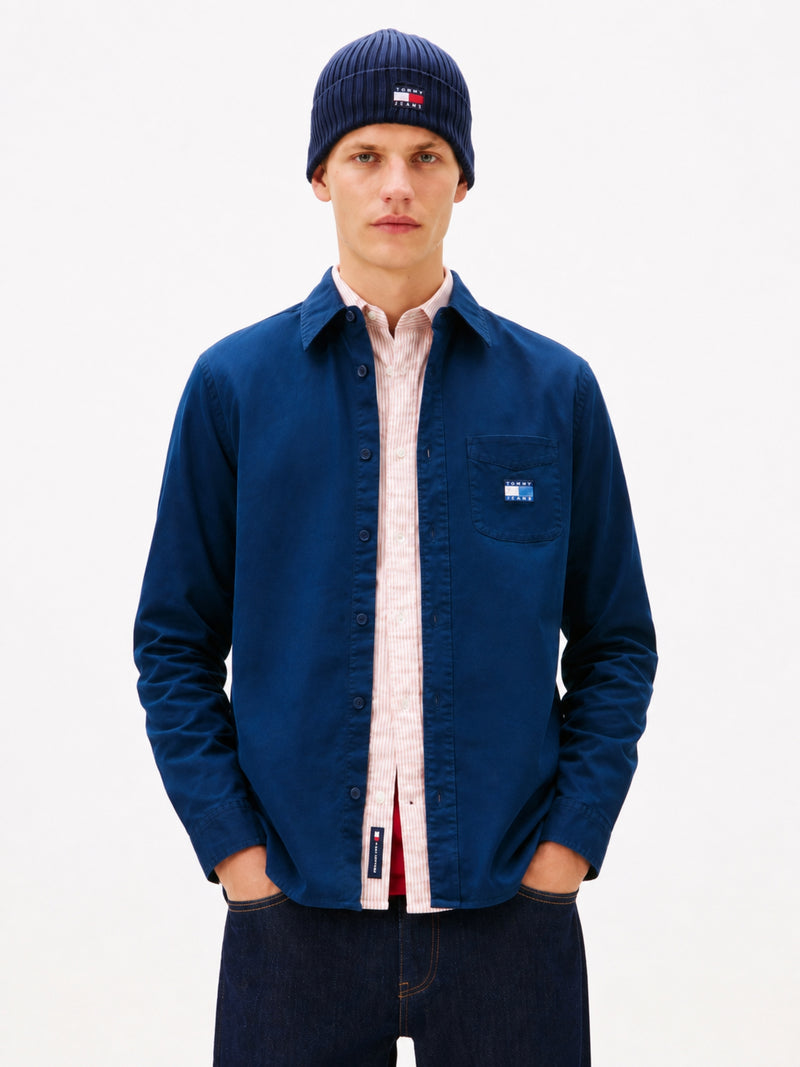 Regular Fit Washed Twill Shirt