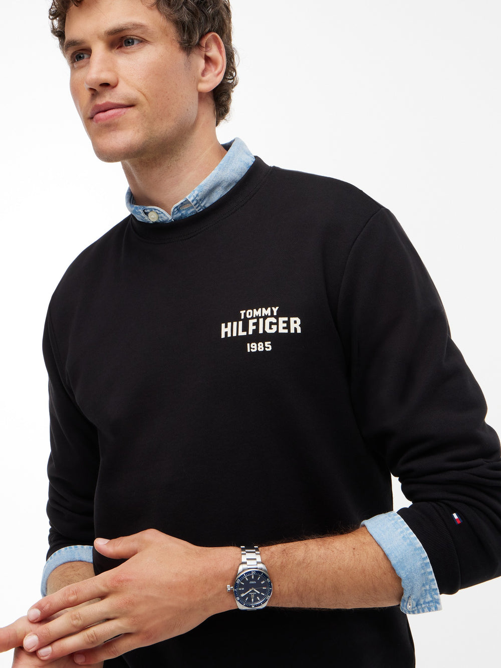 Crew Neck Terry Sweatshirt