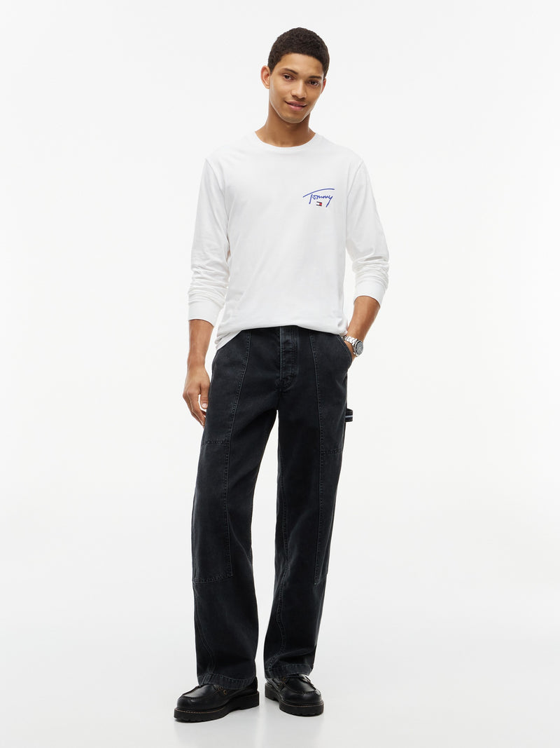 Slim Fit Signature Long Sleeve T-Shirt