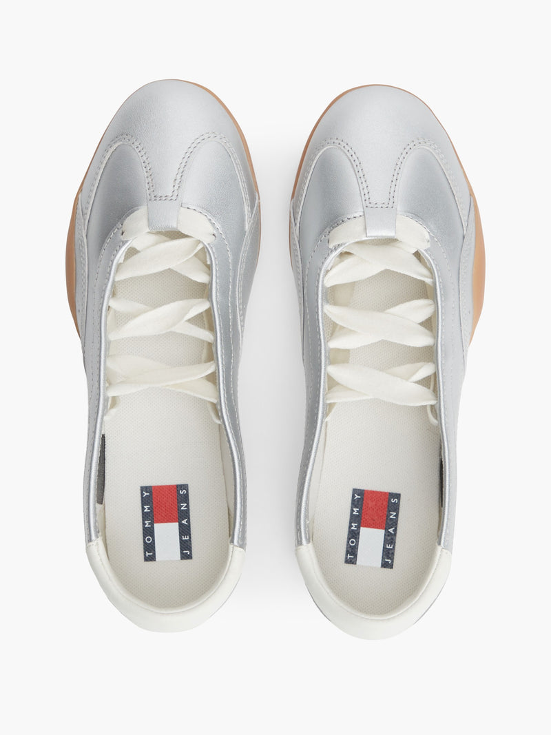 Women Metallic Print Ballerina