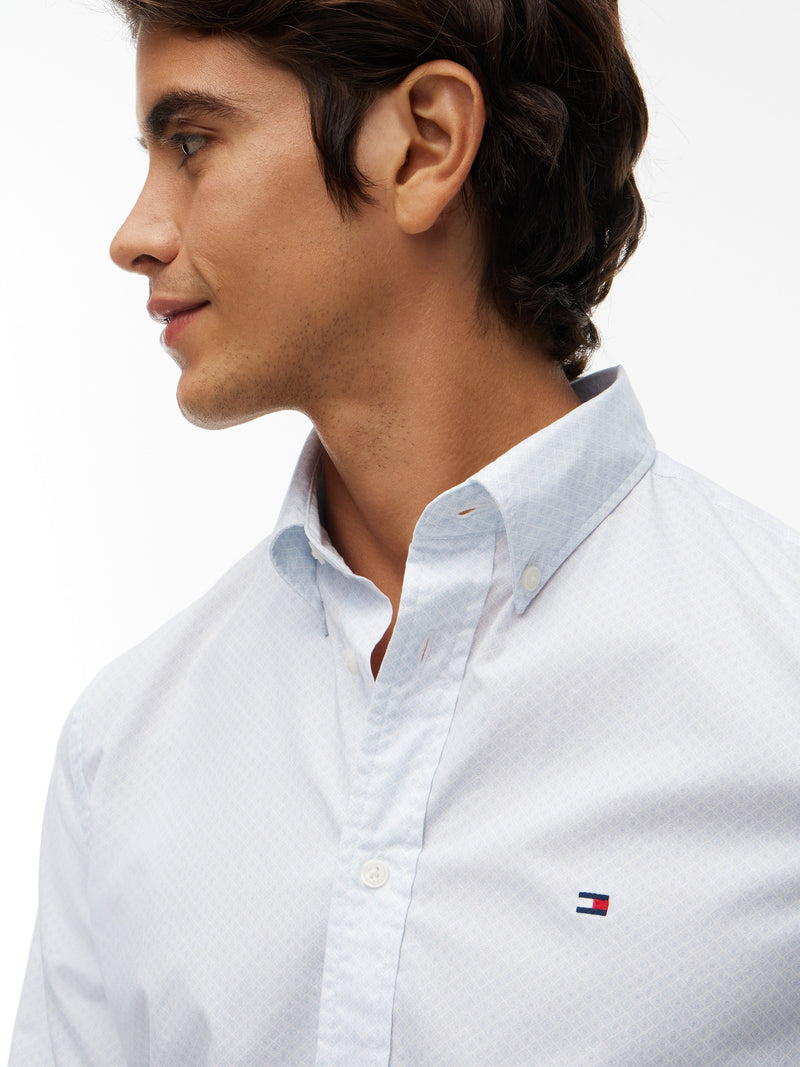 Regular Fit Print Poplin Shirt