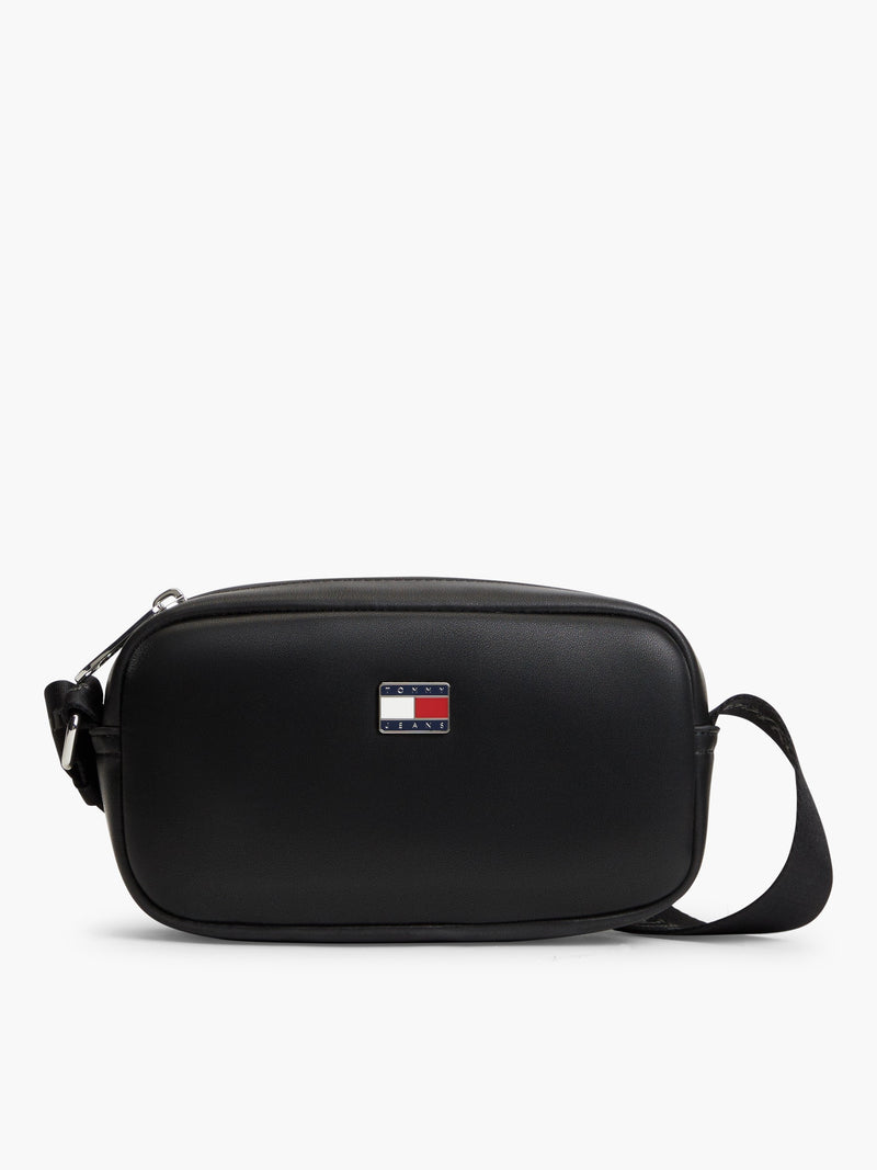 Solid Pu Crossbody Bag
