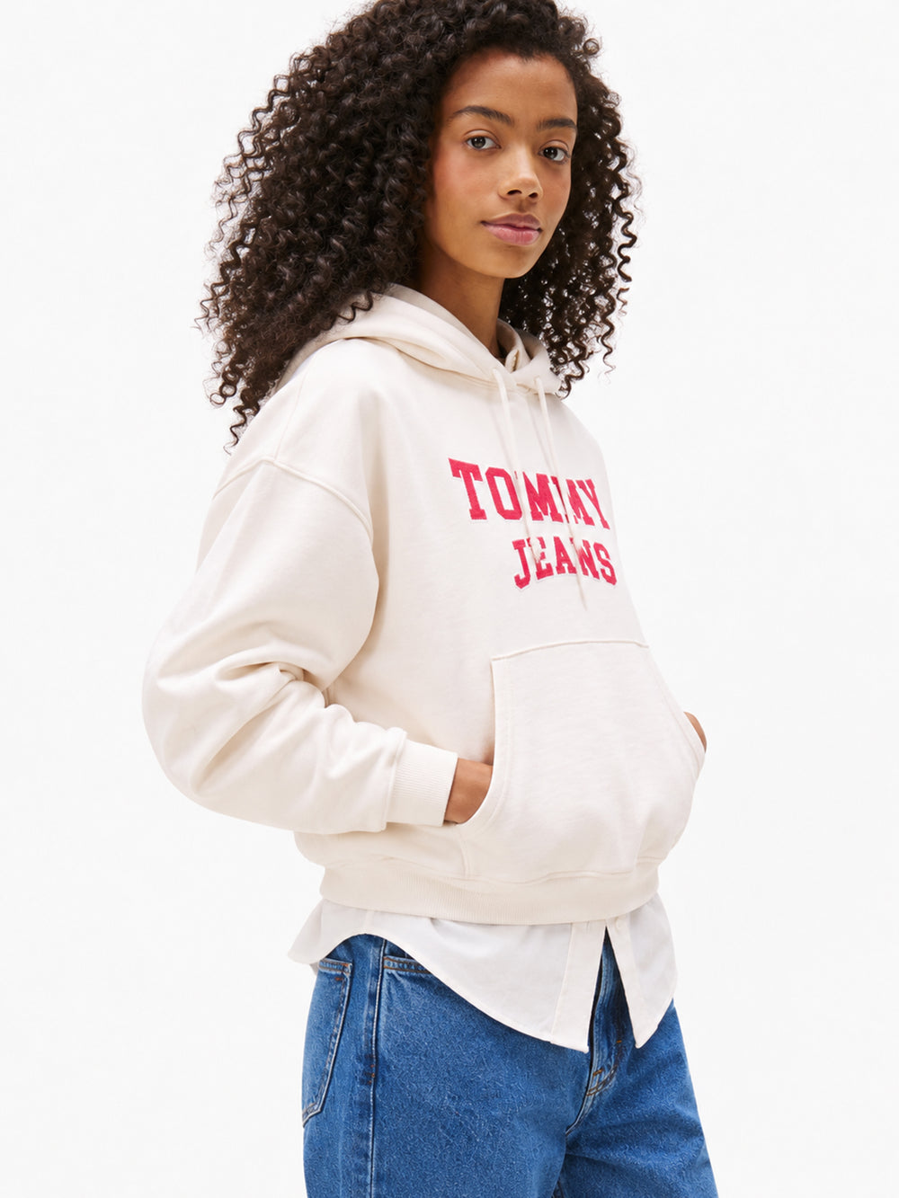 Relaxed Fit Terry Hoodie