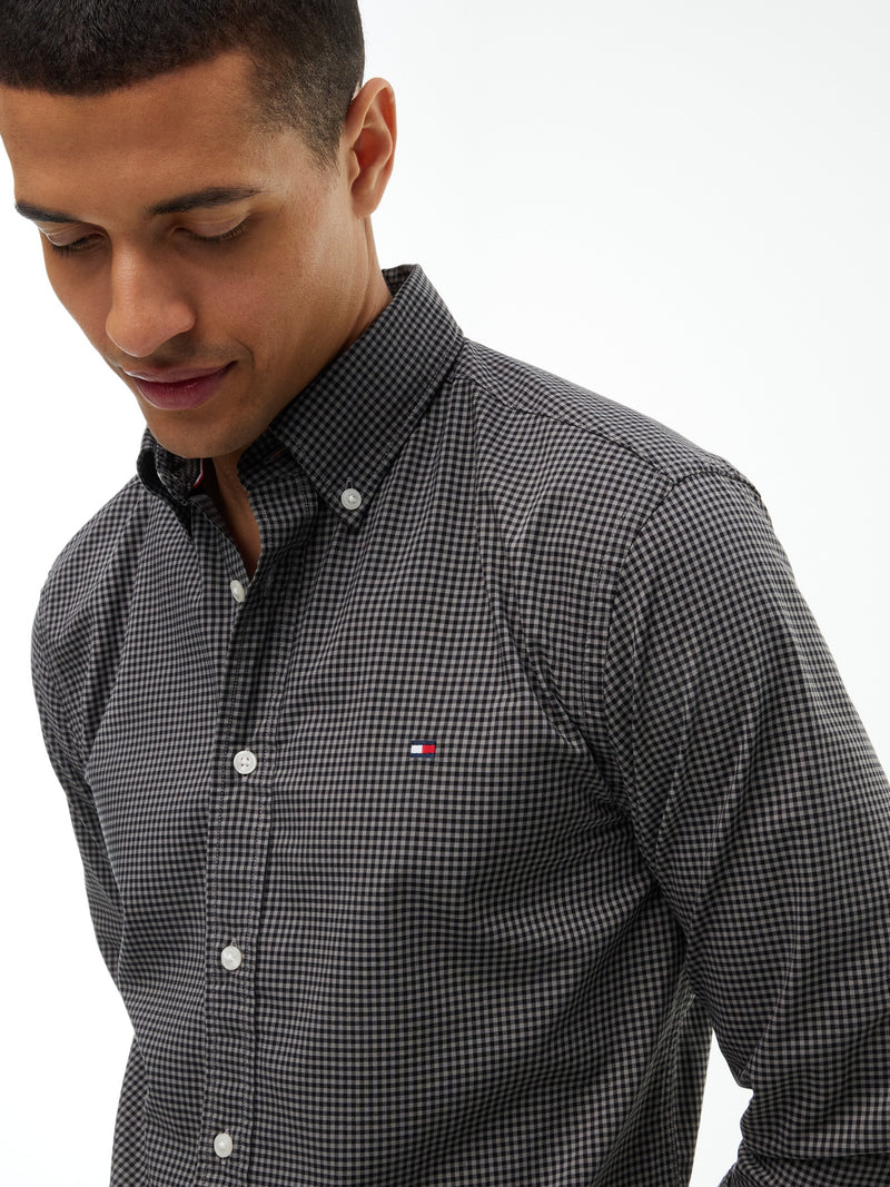 Regular Fit Check Poplin Shirt
