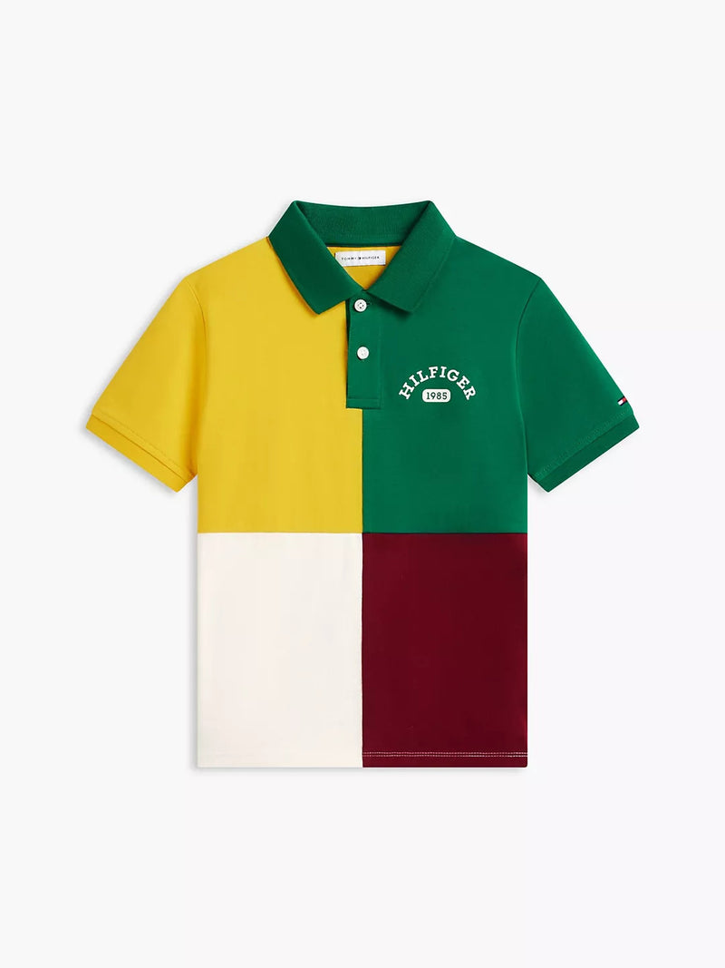 Kids Color Block Polo