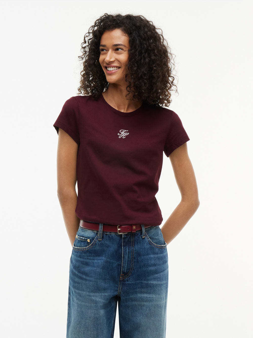 Solid Slim Fit Half Sleeve Cotton Jersey T-Shirt