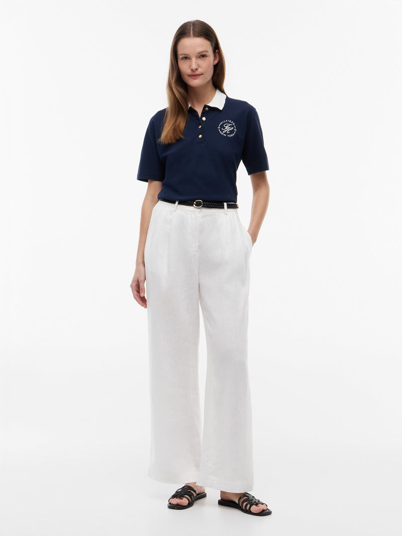 Solid Regular Fit Half Sleeve Pique Polo