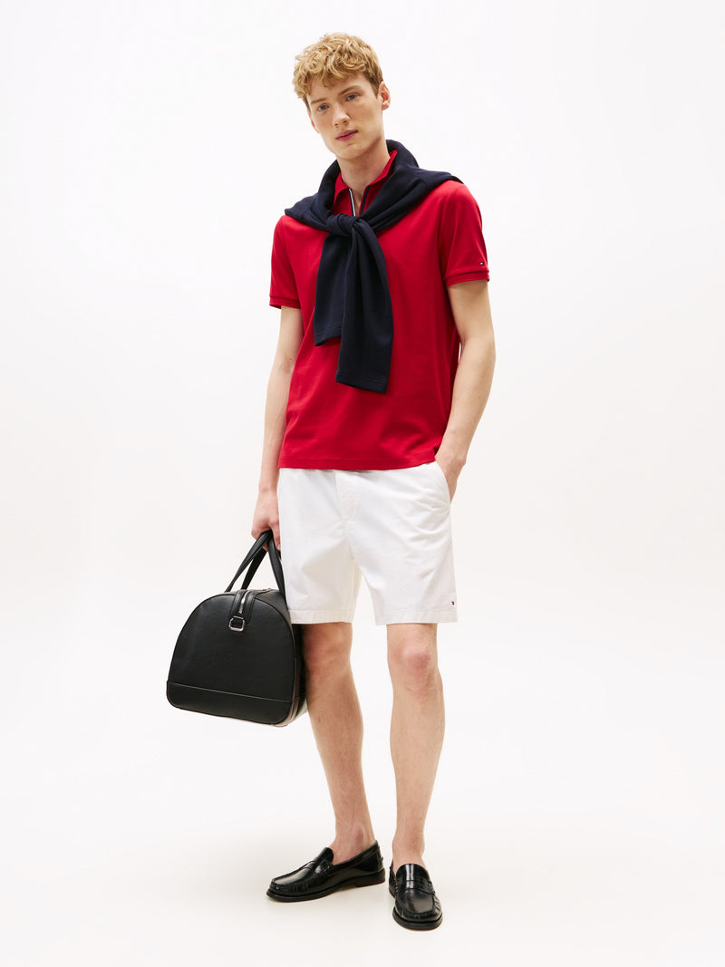 Regular Fit 1/4 Zip Interlock Polo